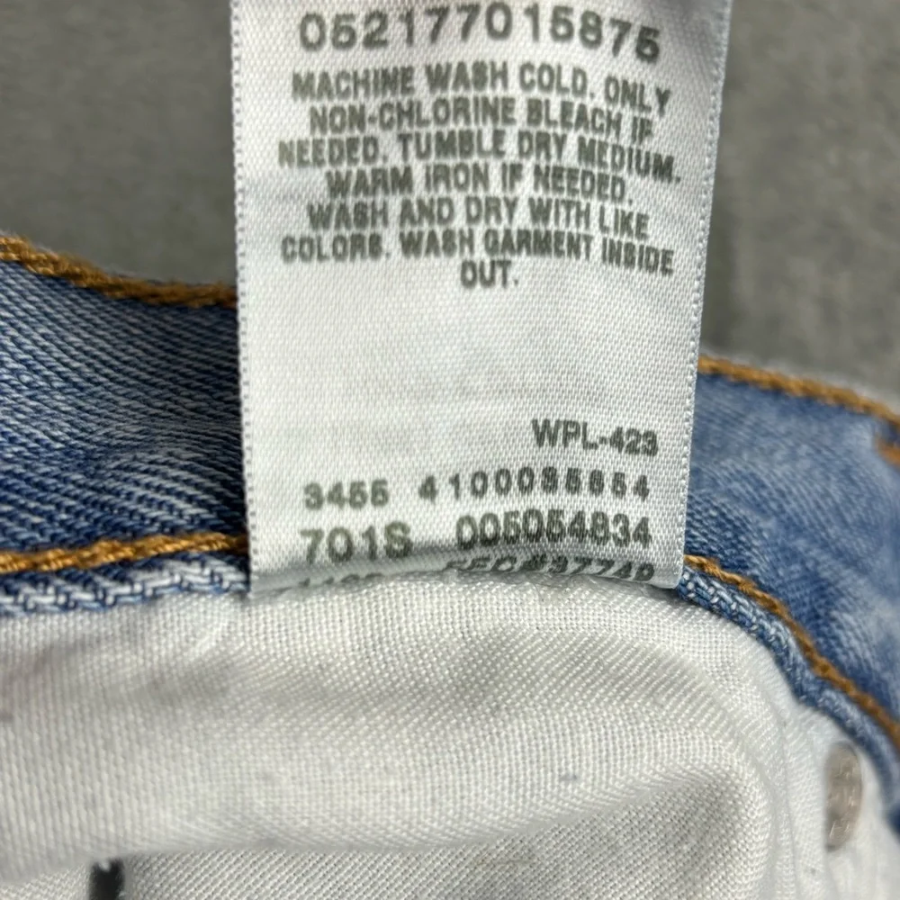 Levi's 505 Jeans Mens 36x34‎ Blue Light Wash Y2K Vintage Denim Regular Straight